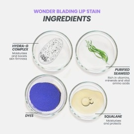 Peel & Reveal Wonder Blading Lip Stain Long Lasting, Natural Based, Transfer Proof Liquid Blading Colour Treatment. Waterproof with No Touch-Ups Needed in Vibrant Shades (Beautiful)
