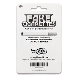 Fake Cigarettes (Pack of 6) - Realistic Movie, Stage & Costume Theatre Props - Harmless Fake Cigs for Dress Up, Halloween, Gangster or White Trash Party - Artificial No Puff Cig for Cigarette Holder