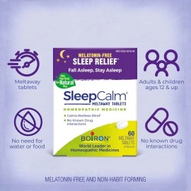 Boiron SleepCalm Sleep Aid for Deep, Relaxing, Restful Nighttime Sleep - Melatonin-Free and Non Habit-Forming - 60 Count (Pack of 2)