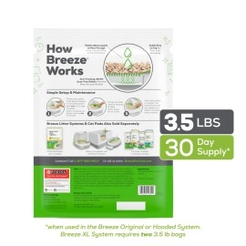 PURINA LITTER PELLETS Tidy Cat Breeze 3.5 lb, 2 Packs, Limited Edition