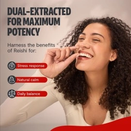 FreshCap Mushrooms Organic Reishi Capsules, 120 Count, 60 Day Supply, Supplement for Healthy Aging, Sleep, and Immunity, Concentrated Extract from Whole Fruiting Body and Spore