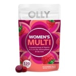 Olly Gummy Vitamins A D C E Biotin Folic Acid Flavor 60Day Supply, Women\'s Multivitamin, Berry, 120 Count
