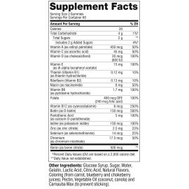 Olly Gummy Vitamins A D C E Biotin Folic Acid Flavor 60Day Supply, Women\'s Multivitamin, Berry, 120 Count