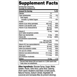 OLLY Men\'s Multivitamin Gummy, Immune Support, Vitamins A, C, D, E, B, Lycopene, Zinc, BlackBerry, 60 Day Supply - 120 Count