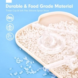 hahaland Baby Sippy Cup with Straw for Baby 6-12 Months - Dinosaur