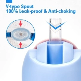 hahaland Baby Sippy Cup with Straw for Baby 6-12 Months - Dinosaur