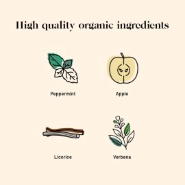 Kusmi Tea - Bio Infusion Be Cool - Herbal mix, Peppermint, Licorice and Apple - Bio Herbal Tea, Theine-free, in bulk - Metal Box 90g