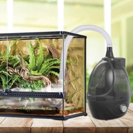 BETAZOOER Reptile Humidifier Mister Fogger with Extension Tubes/Hoses, Suitable for Reptiles/Amphibians/Herps/Vivarium with Terrariums and Enclosures (2.5 Liter Tank)