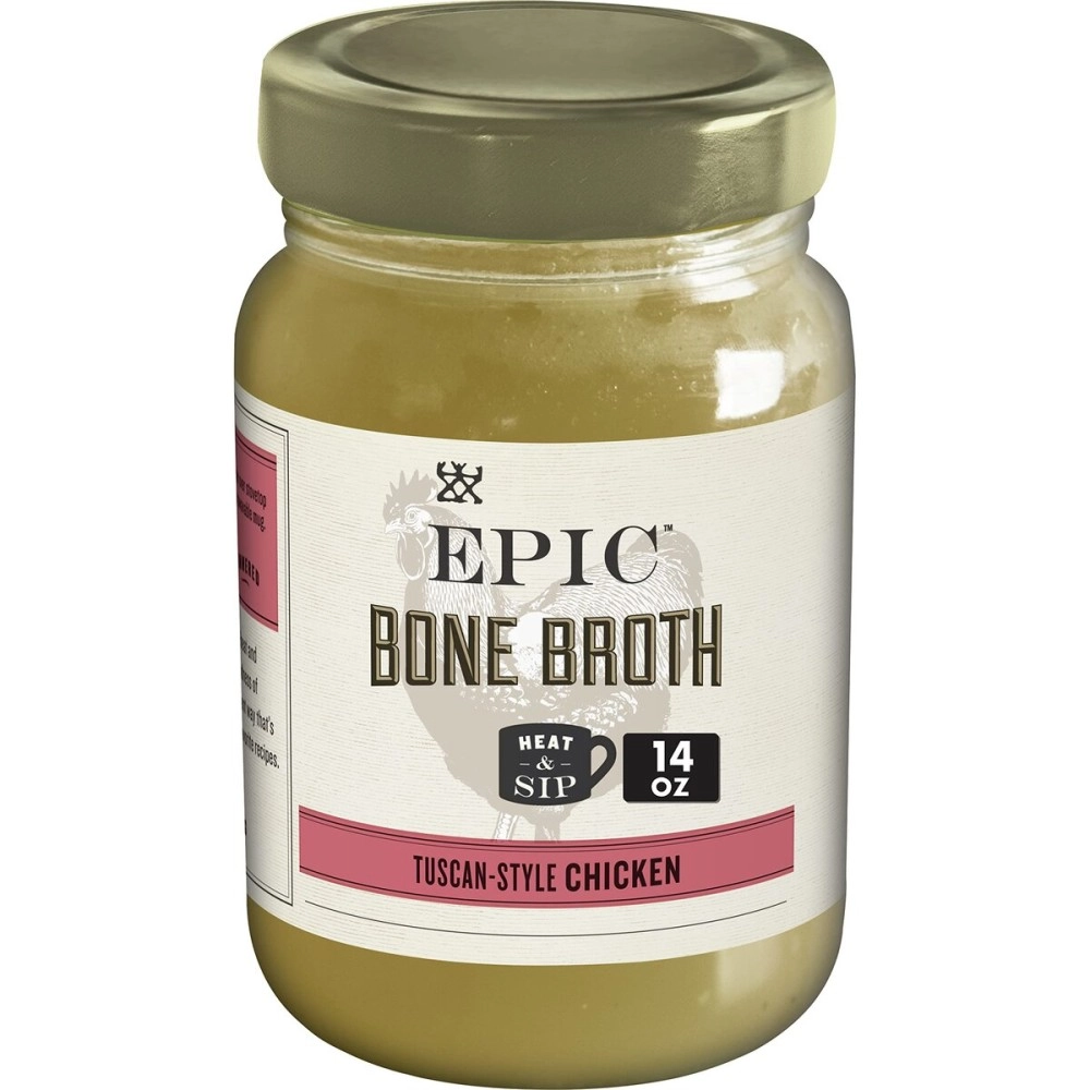 EPIC Tuscan Chicken Bone Broth, Keto Consumer Friendly, 14 fl. oz.
