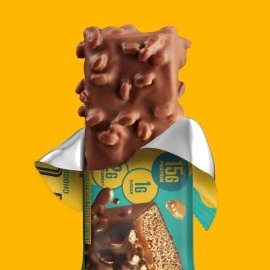 FULFIL Vitamin and Protein Bars, Chocolate Salted Caramel, Snack Sized Bar with 15g Protein and 8 Vitamins Including Vitamin C, 12 Counts