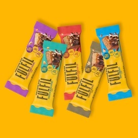 FULFIL Vitamin and Protein Bars, Chocolate Salted Caramel, Snack Sized Bar with 15g Protein and 8 Vitamins Including Vitamin C, 12 Counts