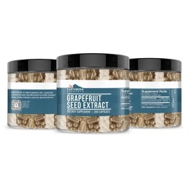 Earthborn Elements Grapefruit Seed Extract 200 Capsules, Pure & Undiluted, No Additives