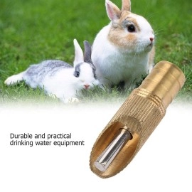 Garosa 10 Pcs Stainless Steel Drinker Automatic Rabbit Drinker with Springs, T-Tubes and Nozzles with Hook