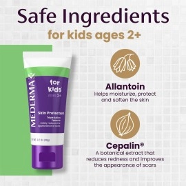 Mederma Scar Gel for Kids, Reduces the Appearance of Scars, 1 Pediatrician Recommended, Goes on Purple, Rubs in Clear, Kid Friendly, Grape Scent, 0.70 Oz