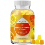 DHA Omega 3 Gummies for Adults - Delicious Vegetarian Omega 3 Supplement and Natural Gummy Vitamin with Plant Based Omega 3 6 9 - Chia Seed Based EPA DHA Omega 3 Supplement with Essential Fatty Acids