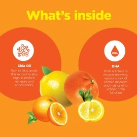 DHA Omega 3 Gummies for Adults - Delicious Vegetarian Omega 3 Supplement and Natural Gummy Vitamin with Plant Based Omega 3 6 9 - Chia Seed Based EPA DHA Omega 3 Supplement with Essential Fatty Acids