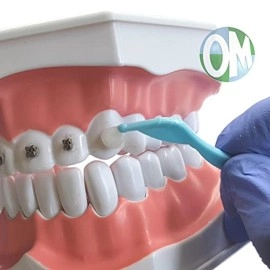 Orthomechanic New Genuine Orthowax Plus - Now Precut with Aloe Vera and Vitamin E - Stick Better Than competitors - Orthodontic Wax for Braces Wearer (Pack of 9) - Unscented