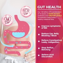 ZEBORA Probiotics-for-Women 100-Billion-CFUs with Prebiotics, D-Mannose & Cranberry for Digestive, Immune, Feminine UT Health Support, Ultimate Probiotic Women\'s Care, Soy & Gluten Free, 45 Packets