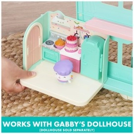 Gabby\'s Dollhouse with Cakey Kitchen with Figure and 3 Accessories,3 Furniture and 2 Deliveries for Kids