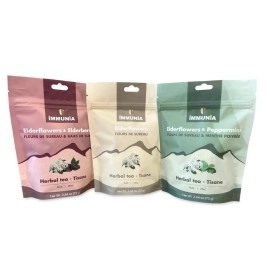 Immunia Elderflower Tea with Elderberries. A Delicious Duo! Herbal Tea. Rich in quercetines. 75 g format (bulk)