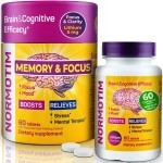 Brain Supplements for Memory and Focus - Powerful Memory Vitamins for Women & Men - Memory Pills with Lithium Supplements, Ascorbate, B1, B6 - Mood & Clarity Booster - 60 Tablets