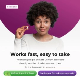 Brain Supplements for Memory and Focus - Powerful Memory Vitamins for Women & Men - Memory Pills with Lithium Supplements, Ascorbate, B1, B6 - Mood & Clarity Booster - 60 Tablets