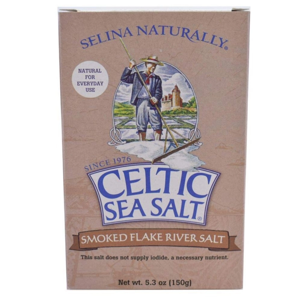 Celtic Sea Salt SMOKED FLAKE RIVER SALT 300 GR