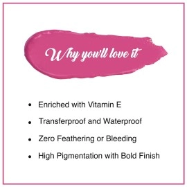 SUGAR Cosmetics Smudge Me Not Liquid Lipsticks for Women | Transferproof & Waterproof | Lasts 12+ Hours | Matte Lipstick | 1.1ml - 01 Brazen Raisin