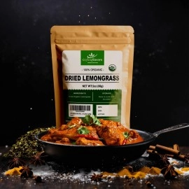 Organic premium grade dried lemon grass cut, harvested from a organic farm in Sri Lanka 2 oz/56g