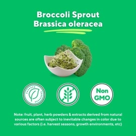 Vitapia Organic Broccoli Sprout Powder - High in Sulforaphane & Antioxidant, Anti-inflammatory, Immune, Cognitive Health Support - 30 Day Supply - Non GMO & Gluten Free, 33 Servings (Pack of 1)