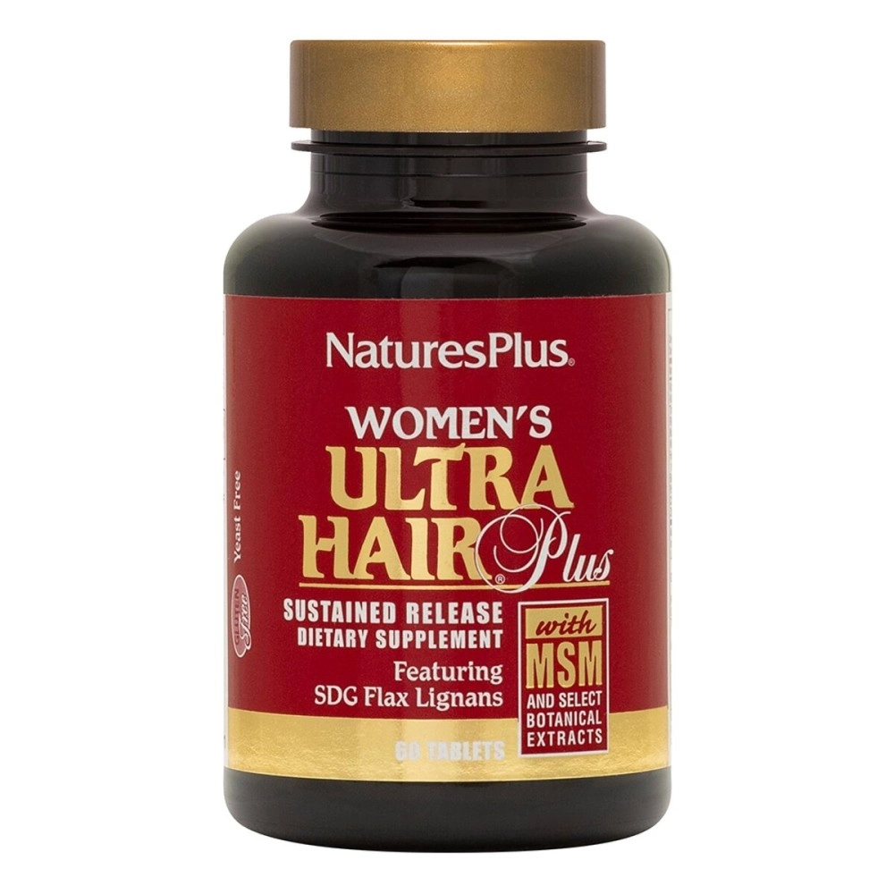 Nature\'s Plus Womens Ultra Hair - 60 Sustained Release Tablets, Pack of 2 - Nutritional Support for Healthy Hair Structure - Gluten Free - 60 Total Servings