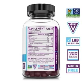 Zhou Nutrition Gut Guru Prebiotics and Probiotics for Women and Men, 2 in 1 Probiotic and Prebiotic Gummies for Digestive Gut Health and Immune Support, Vegan, Gluten Free, Non-GMO, 60 Count