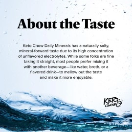 Keto Chow Daily Minerals Drops | Sodium, Magnesium, Potassium & Trace Mineral Supplements | Promotes Electrolyte Balance | Perfect for Keto Diet and Intermittent Fasting | On The Go Container | 2oz