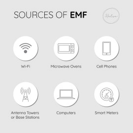 HALSA EMF Protection Phone Sleeve, EMF Blocking Carrying Case, Cell Phone Pouch. High Shielding Efficiency, Fits in Pocket or Purse. Fits Most Phones. 4x 8 Size. Grey