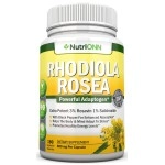 NutriONN Rhodiola Rosea - 500mg - 180 Vegan Capsules - 3% Rosavin 1% Salidroside Extract - Non-GMO - with Black Pepper for Enhanced Absorption - 6 Month Supply - Supplement for Energy & Stamina