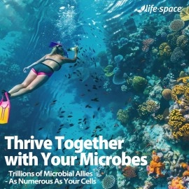 Life-Space 2 Month Serving Premium Broad Spectrum Probiotics, 32 Billion CFU & 15 Diverse Strains, Formulated for Daily Digestive Health & Immune Health, Probiotics for Women & Men, 60 Veg Capsules