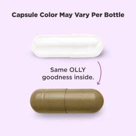 OLLY Beat The Bloat Capsules, Digestive Support Enzymes, Supplement for Women - 25 Count