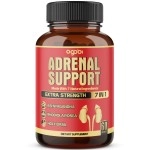 agobi 7in1 Adrenal Support Supplement, Equivalent to 8050mg of 7 Herbs - Concentrated Ashwagandha, Panax Ginseng, Rhodiola Rosea and More - 60 Capsules - 2 Month Supply