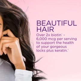 Nature\'s Bounty Optimal Solutions Advanced Hair, Skin & Nails Jelly Beans with Biotin, Mixed Fruit Flavor, 180 Count