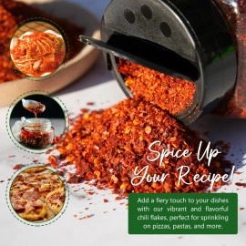 NPG Authentic Sichuan Chili Flakes 1LB 16 Ounces, Medium Hot, Szechuan Crushed Red Pepper Flakes Powder Bulk, Spice Seasoning for Making Kimchi, Chili Oil, Stir-fry, Pizza, Salads, BBQ, and Tacos