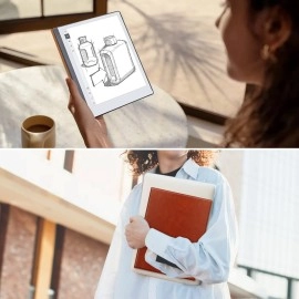 KuRoKo Slim Lightweight Book Folios Leather Case Cover for Remarkable 2 (Brown)