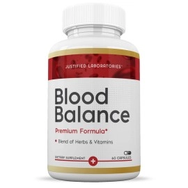Justified Laboratories (2 Pack) Blood Balance Advanced Formula 620MG Formula All Natural Cardiovascular Support Supplement Pills 120 Capsules