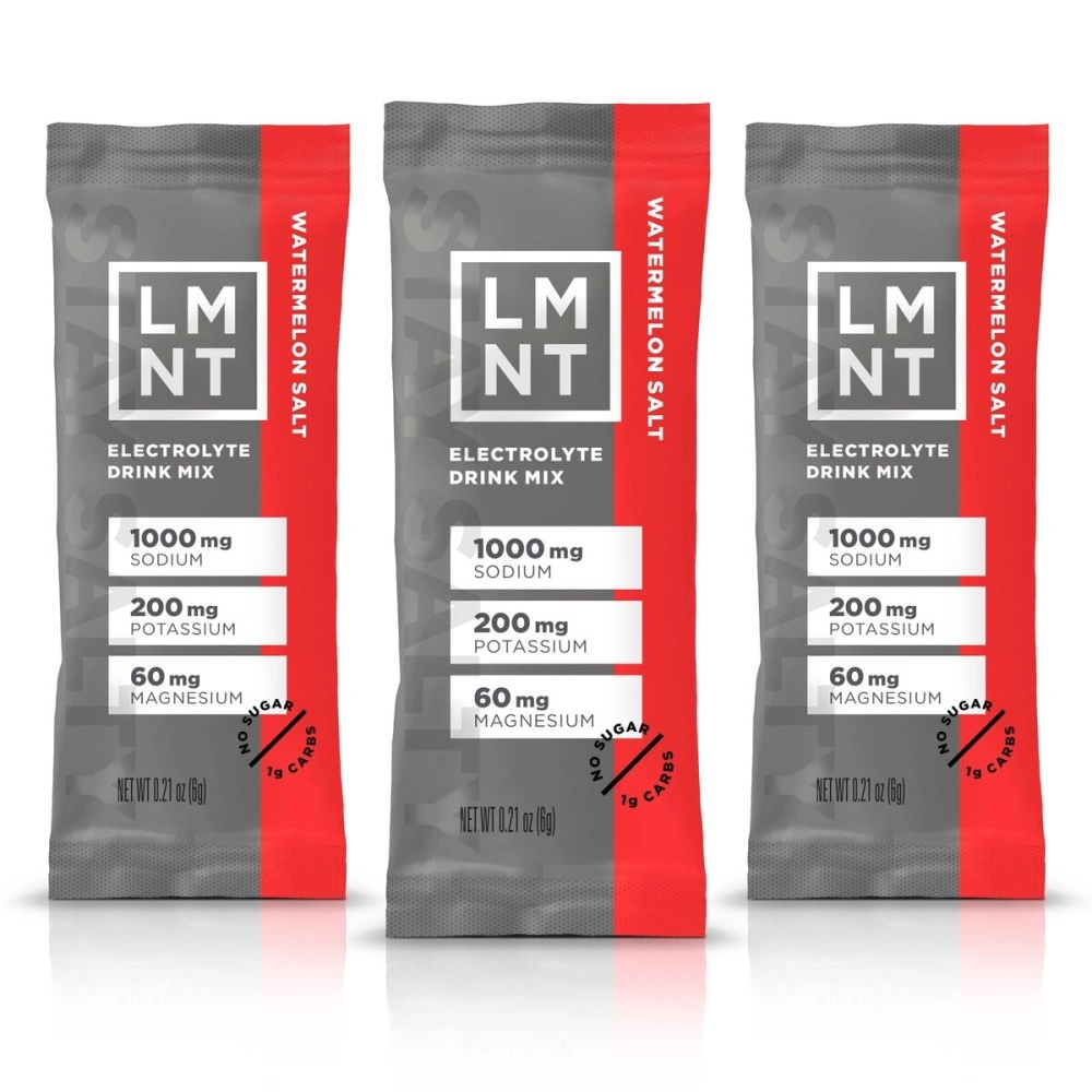 Drink LMNT Keto Electrolyte Powder Packets | Paleo Hydration Powder | No Sugar, No Artificial Ingredients | Watermelon Salt | 30 Stick Packs