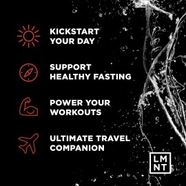 Drink LMNT Keto Electrolyte Powder Packets | Paleo Hydration Powder | No Sugar, No Artificial Ingredients | Watermelon Salt | 30 Stick Packs