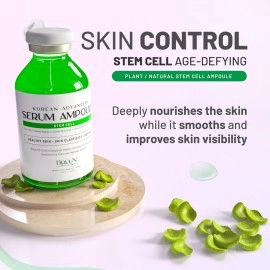 BRUN SC - Control Stem Cell Serum Ampoule - Micro Needling Korean Serum Booster for Face and Body to Use with and without Derma Pen Microneedling Skin Care Serum 1.18 fl.oz