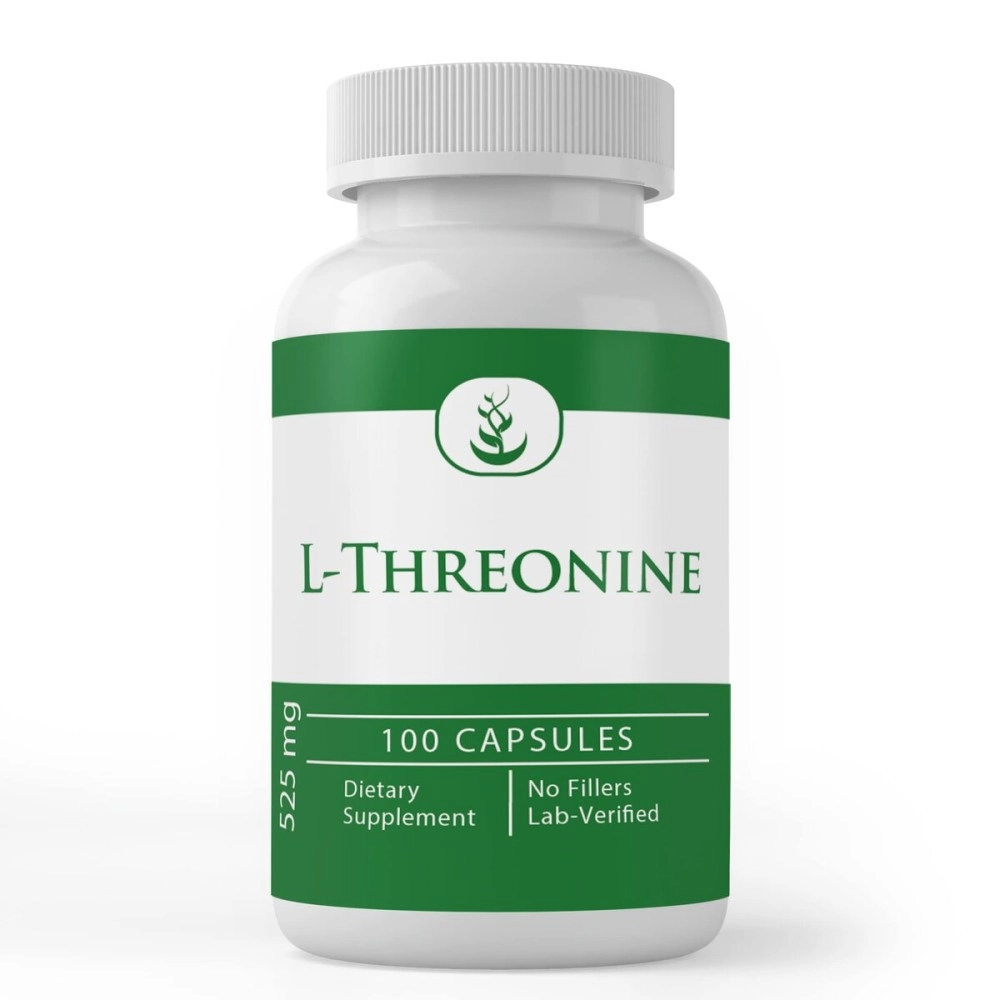 PURE ORIGINAL INGREDIENTS L-Threonine Capsules, (100 Capsules) Always Pure, No Additives Or Fillers, Lab Verified