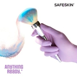 SAFESKIN Disposable Nitrile Gloves in POP-N-GO* Pack - Light Duty - Medium Size, Powder Free, Food Safe, Cleaning - 50 Count