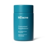 MDacne DIM Skin Clearing Supplements (30 Vegan Capsules) - for Acne Treatment, Estrogen Balance, Hormone Menopause Relief & Bodybuilding, Cruciferous Extract & Bioperine - Dermatologist Formulated