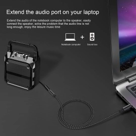 MOSWAG 10FT/3Meter 3.5mm Extension Cable Audio Male to Female Stereo Extension Adapter Nylon Braided Cord Compatible for Home/Car Stereos Smartphones Headphones Tablets Media Players and More 