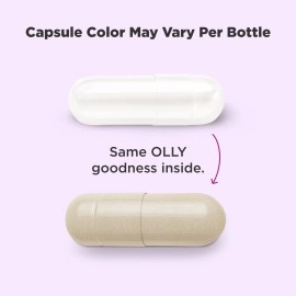 OLLY Happy Hoo-Ha Capsules, Probiotic for Women, l Health and pH Balance, 10 Billion CFU, Gluten Free - 25 Count (Packaging May Vary)